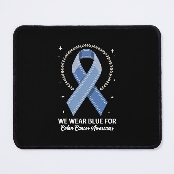 Item preview, Colon Cancer Awareness Rainbow Blue Ribbon designed and sold by FaithAbbott.