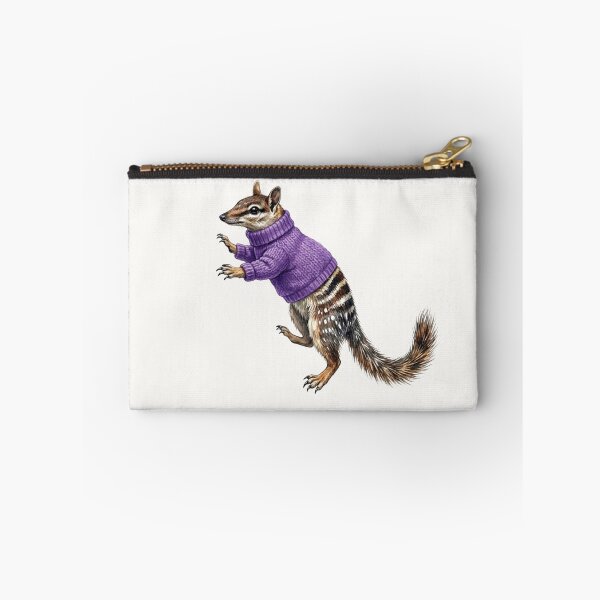 Item preview, Cozy Numbat in Purple Knit Polo Neck Jumper designed and sold by Wennebabs.