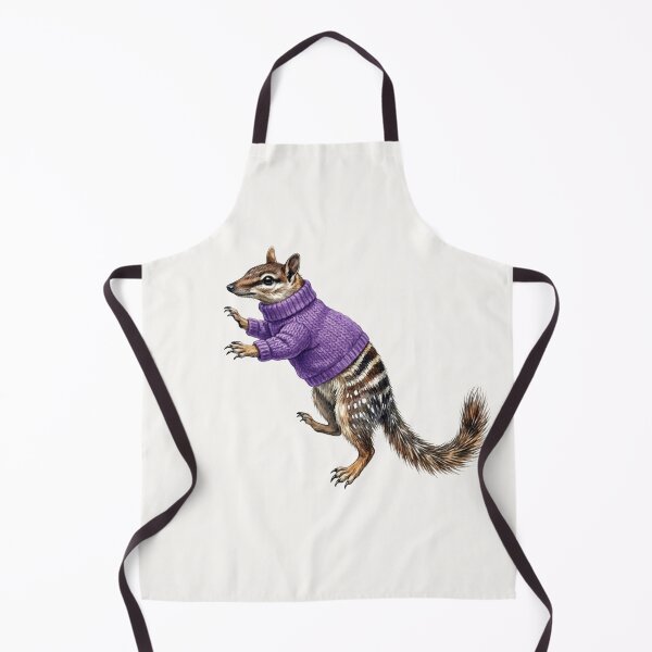 Item preview, Cozy Numbat in Purple Knit Polo Neck Jumper designed and sold by Wennebabs.