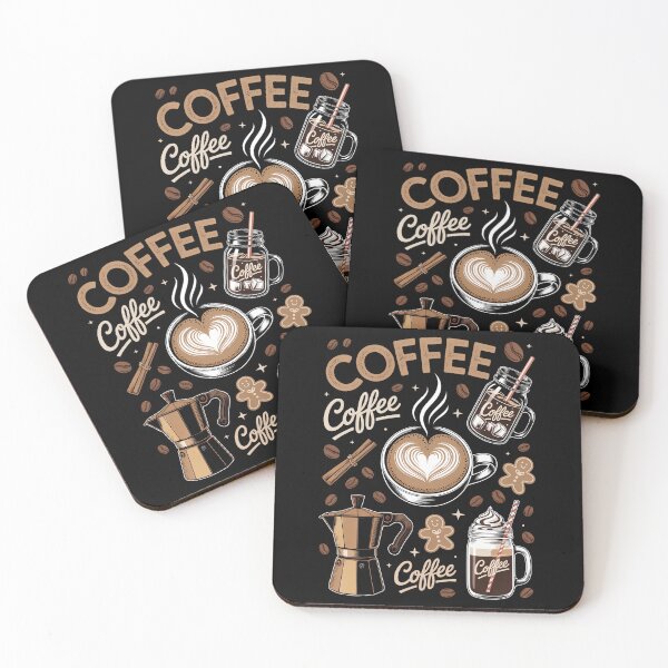 Item preview, Coffee Lover Cappuccino Latte Espresso Beans designed and sold by FaithAbbott.