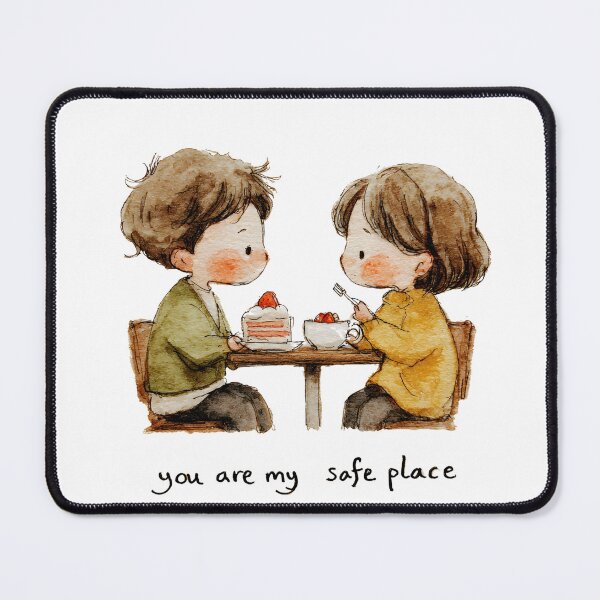 Item preview, You Are My Safe Place – Cute Couple Date Love designed and sold by JaiSoftStudio.