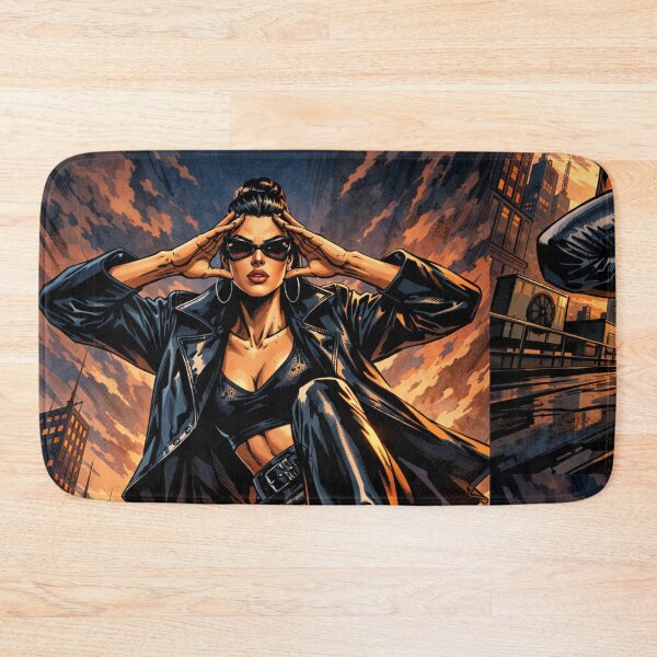 Item preview, Cinematic Rooftop Fashion Heroine designed and sold by AndreBarnard.