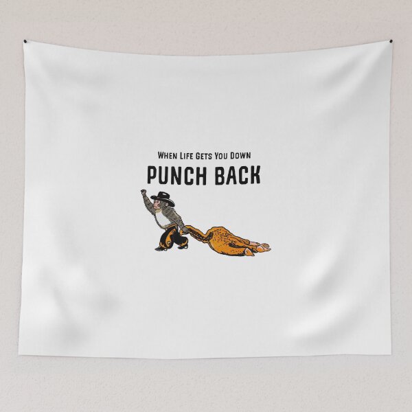 Item preview, Punch Monkey Cowboy Cowgirl Love, When Life Gets You Down Punch Back designed and sold by NinMema.