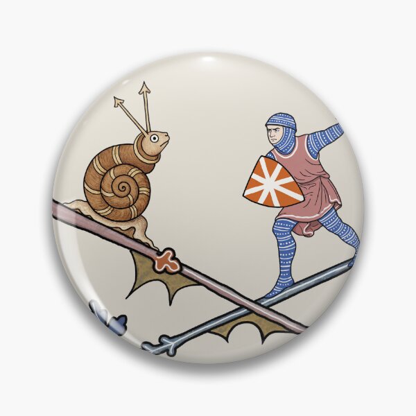 Item preview, Medieval Knight vs. Killer Snail designed and sold by ebrawne.