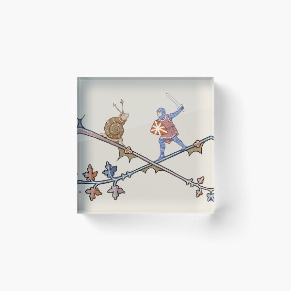 Item preview, Medieval Knight vs. Killer Snail designed and sold by ebrawne.