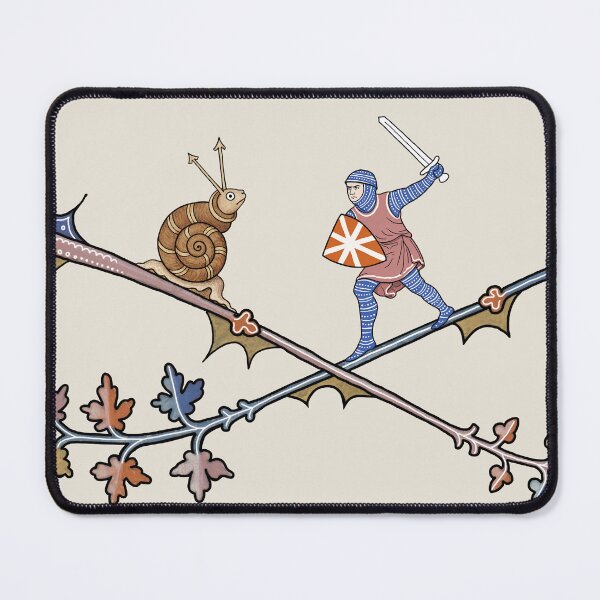 Item preview, Medieval Knight vs. Killer Snail designed and sold by ebrawne.