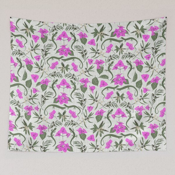Item preview, what i found on my mediterranean terrace - pink bougainvillea ornament designed and sold by kobyakov.