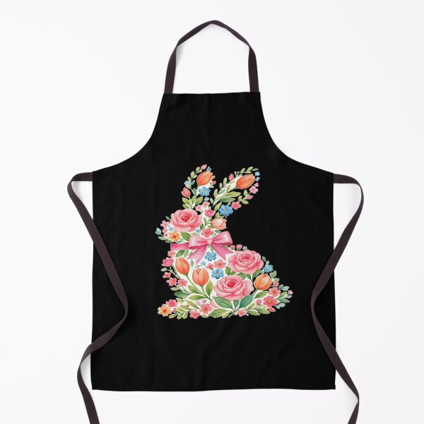Item preview, Floral Watercolor Bunny Silhouette – Elegant Spring & Easter Wall Art, Pastel Botanical Rabbit Print designed and sold by Bright Nest Studio.