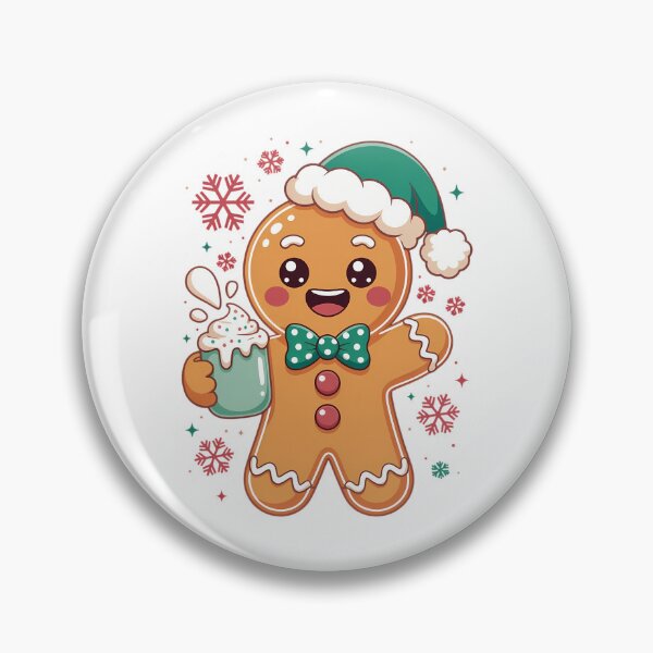 Item preview, Cute Gingerbread Drinking Coffee Latte Lover Merry Christmas designed and sold by FaithAbbott.