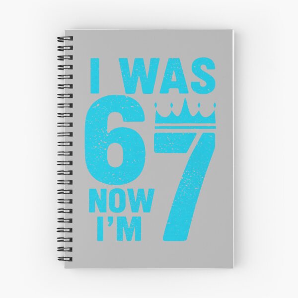 Item preview, 7th Birthday I was 6 Now Im 7 Six Seven 6 7 Kids Boys designed and sold by KathieFaugh.
