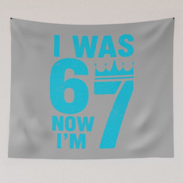 Item preview, 7th Birthday I was 6 Now Im 7 Six Seven 6 7 Kids Boys designed and sold by KathieFaugh.