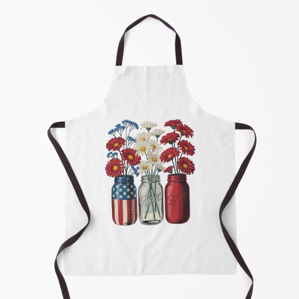 Item preview, American Flag Mason Jar Daisies designed and sold by FaithAbbott.
