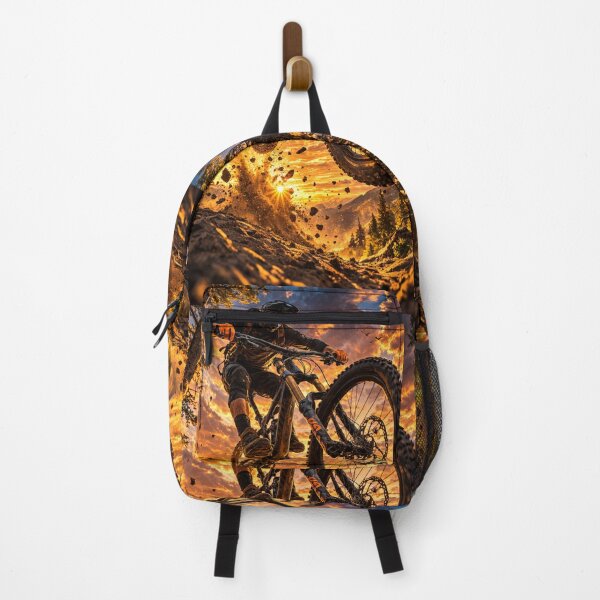 Item preview, Epic Mountain Biker Jump at Sunset designed and sold by AndreBarnard.