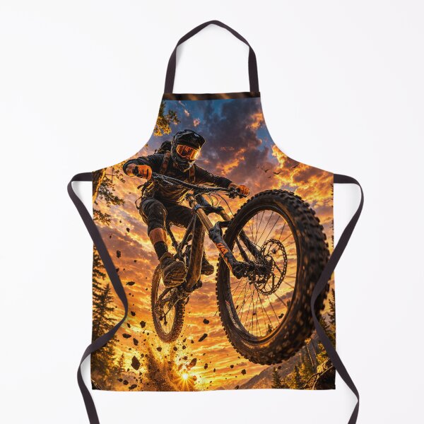 Item preview, Epic Mountain Biker Jump at Sunset designed and sold by AndreBarnard.