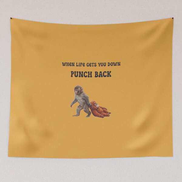 Item preview, Punch Monkey, When Life Gets You Down Punch Back designed and sold by NinMema.