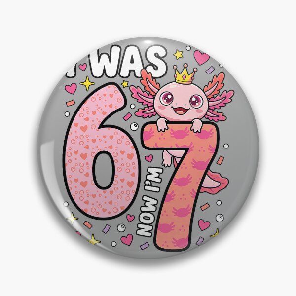 Item preview, Axolotl Girl 7th Bday 6 7 Birthday I was 6 Now I'm 7 designed and sold by KathieFaugh.