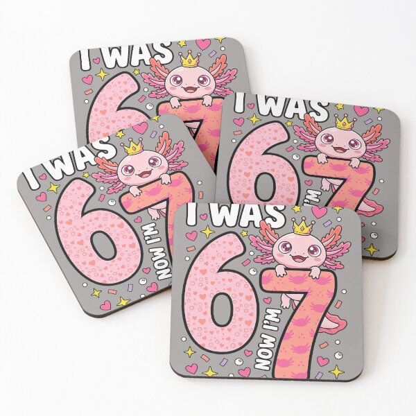 Item preview, Axolotl Girl 7th Bday 6 7 Birthday I was 6 Now I'm 7 designed and sold by KathieFaugh.