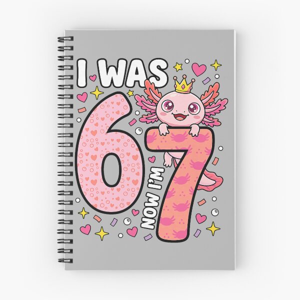 Item preview, Axolotl Girl 7th Bday 6 7 Birthday I was 6 Now I'm 7 designed and sold by KathieFaugh.