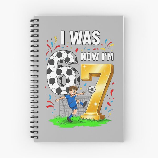Item preview, Birthday Boy I was 6 Now I'm 7 Six Seven Soccer 6 designed and sold by KathieFaugh.