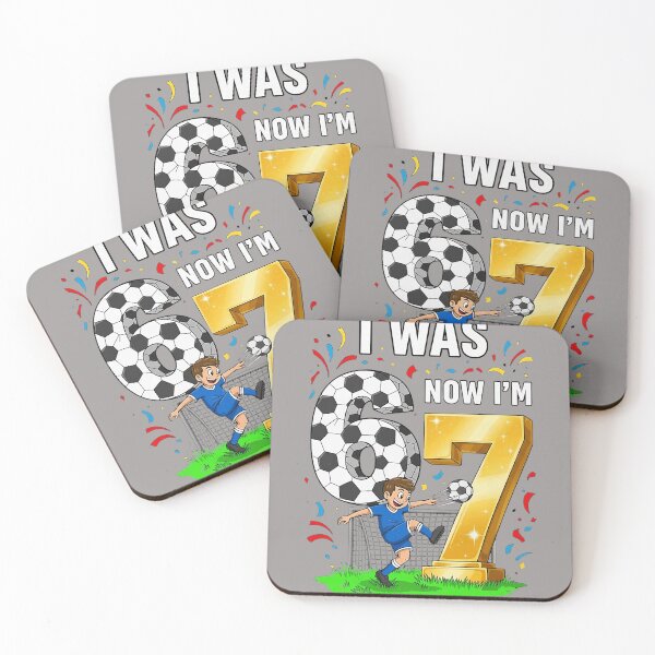 Item preview, Birthday Boy I was 6 Now I'm 7 Six Seven Soccer 6 designed and sold by KathieFaugh.