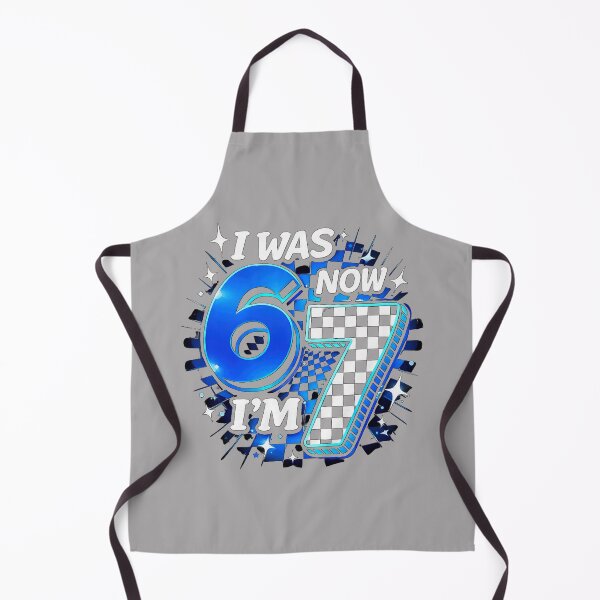 Item preview, Blue Checkered I was 6 Now I'm 7 Funny 67 Birthday Boy designed and sold by KathieFaugh.