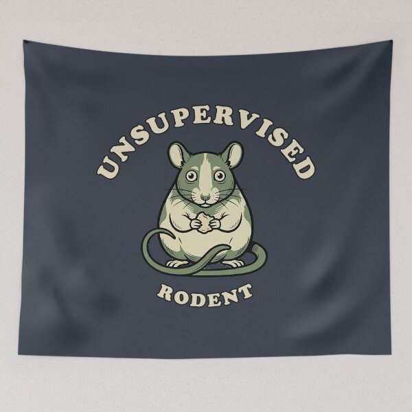 Item preview, Unsupervised Rodent | Funny Chaotic Pet Rat Graphic designed and sold by Akio Saiko.