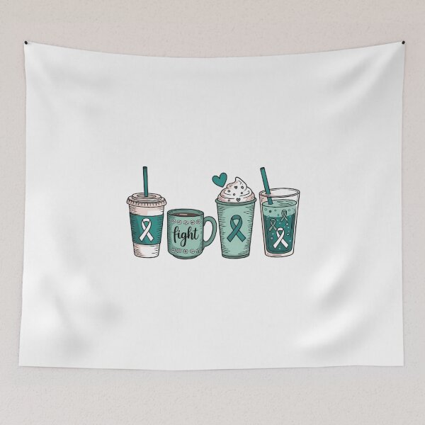 Item preview, Cervical Cancer Warrior Teal RibbonCervical Cancer Awareness designed and sold by FaithAbbott.