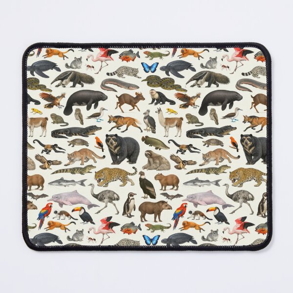 Item preview, Animals of South America Retro Wildlife Identification Chart designed and sold by kakarikihill.