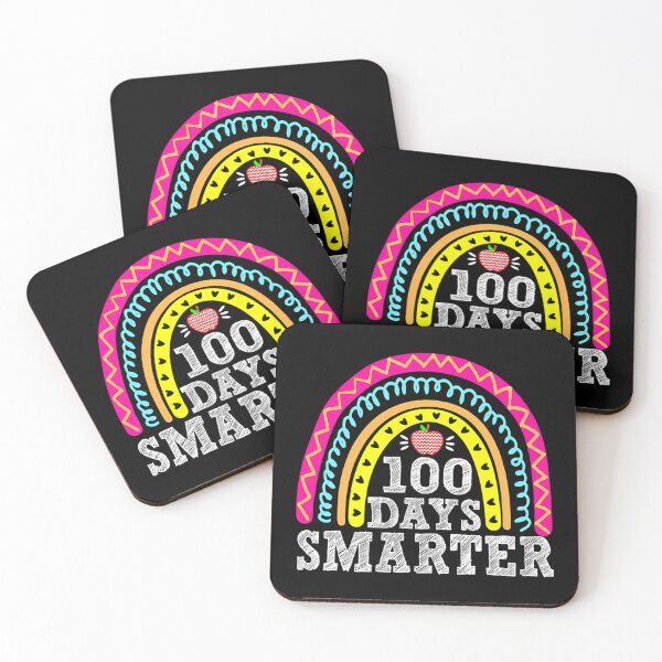 Item preview, 100 Days Smarter Boho Rainbow & Red Apple Heart designed and sold by ShaylaSexton.