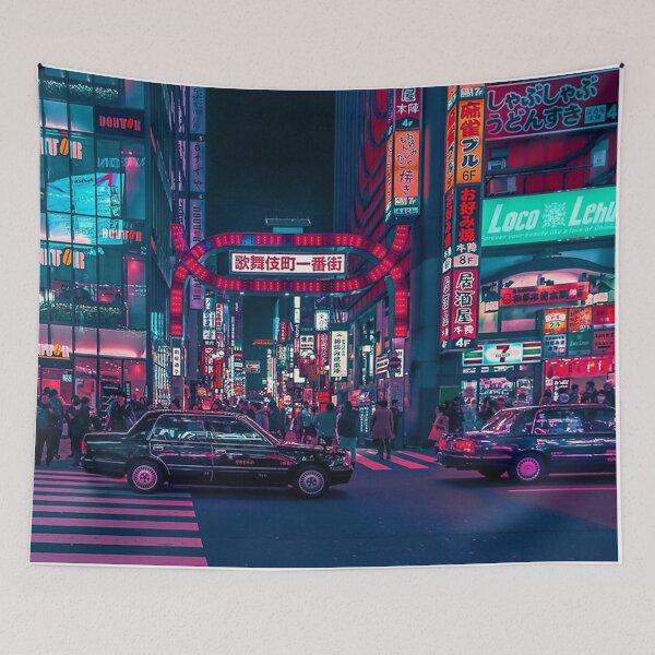 Item preview, Cyberpunk Tokyo Street designed and sold by marjorichapple.