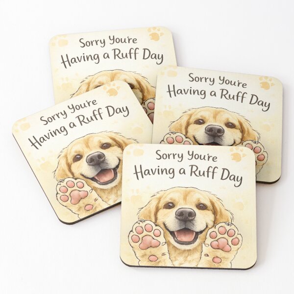 Item preview, Sorry You're Having a Ruff Day – Cute Dog Illustration designed and sold by myforestfog.