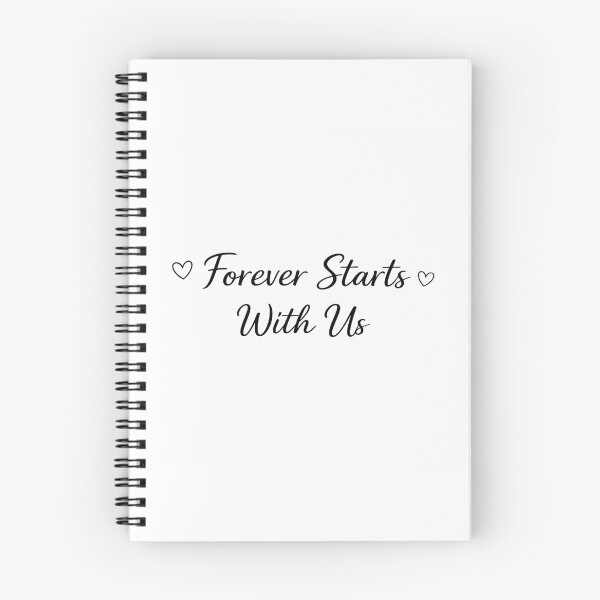 Item preview, Forever Starts With Us – Minimal Romantic Love Quote Design designed and sold by Lovestickerco.