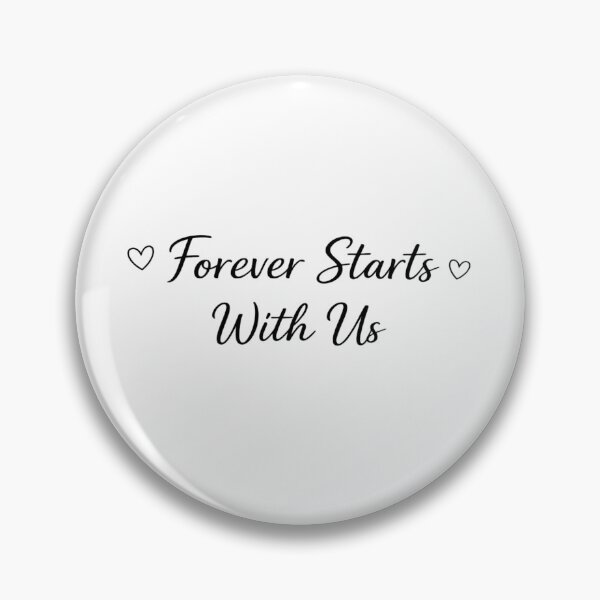 Item preview, Forever Starts With Us – Minimal Romantic Love Quote Design designed and sold by Lovestickerco.