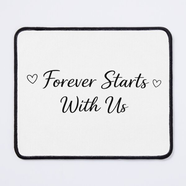 Item preview, Forever Starts With Us – Minimal Romantic Love Quote Design designed and sold by Lovestickerco.
