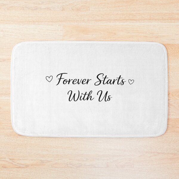 Item preview, Forever Starts With Us – Minimal Romantic Love Quote Design designed and sold by Lovestickerco.
