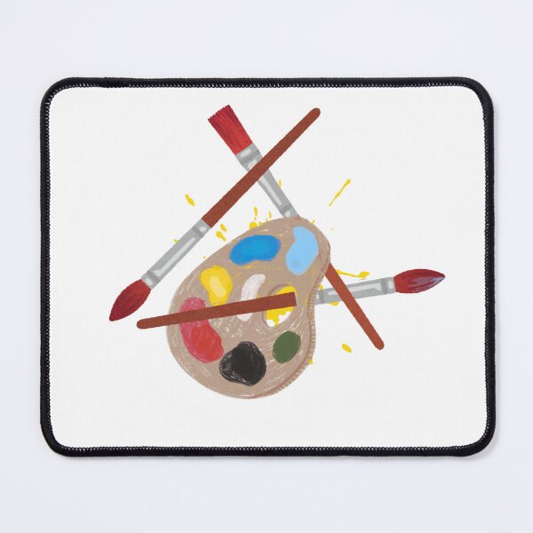 Item preview, Paint brush & palette designed and sold by redsamm.