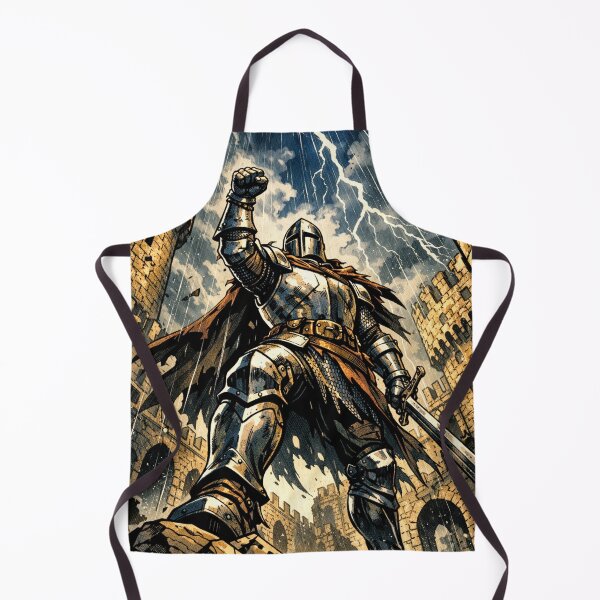 Item preview, Victorious Knight in Stormy Castle Battle designed and sold by AndreBarnard.