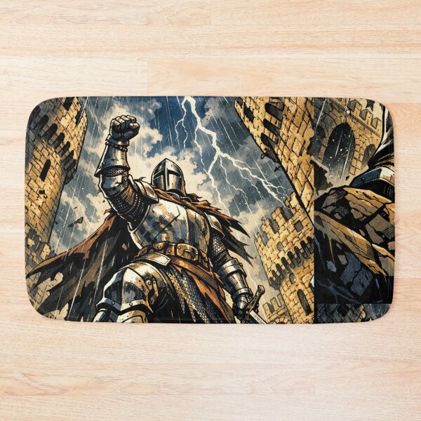 Item preview, Victorious Knight in Stormy Castle Battle designed and sold by AndreBarnard.