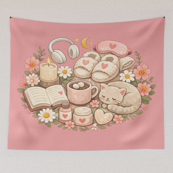 Item preview, Living in My Cozy Bubble – Cozy Selfcare Aesthetic designed and sold by MrsMimpi.