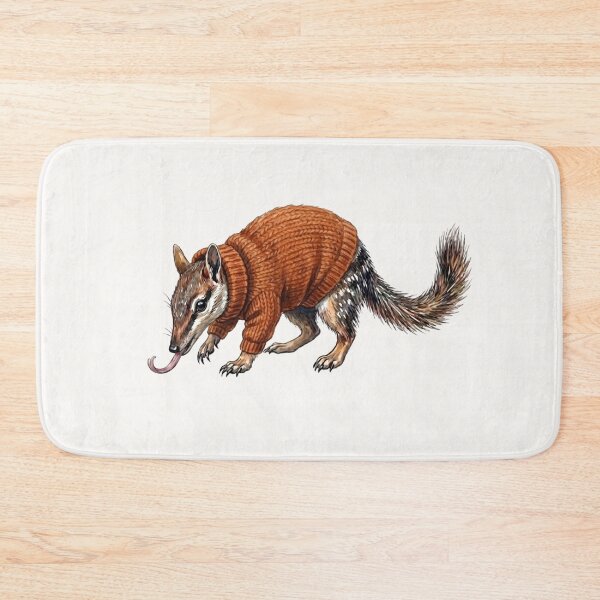 Item preview, Cozy Numbat in an Orange Ochre Knitted Jumper designed and sold by Wennebabs.
