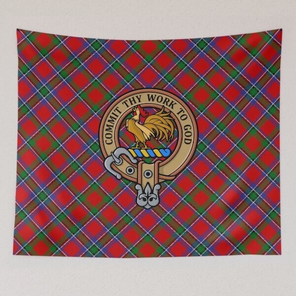 Aperçu de l'œuvre Clan Sinclair Crest sur Tartan créée et vendue par sifis.