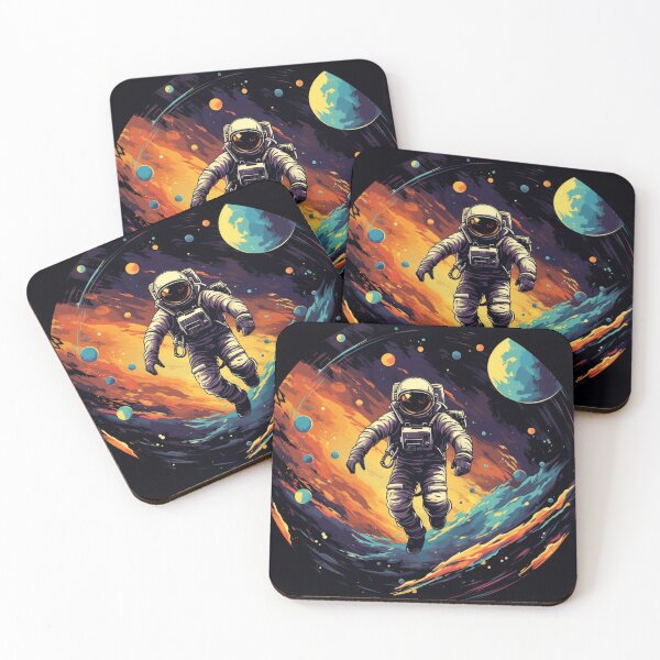 Item preview, Galaxy Astronaut Spaceman Scout Outter Worlds Art designed and sold by GrinGalore.