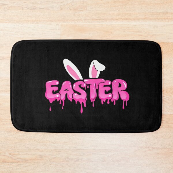 Item preview, Bold Dripping Easter Text Graphic – Pink Slime Lettering with Bunny Ears for Trendy Easter Designs designed and sold by Bright Nest Studio.