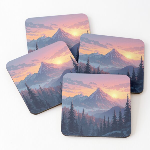 Item preview, Abstract Mountain Sunrise designed and sold by BigBackBlowout.