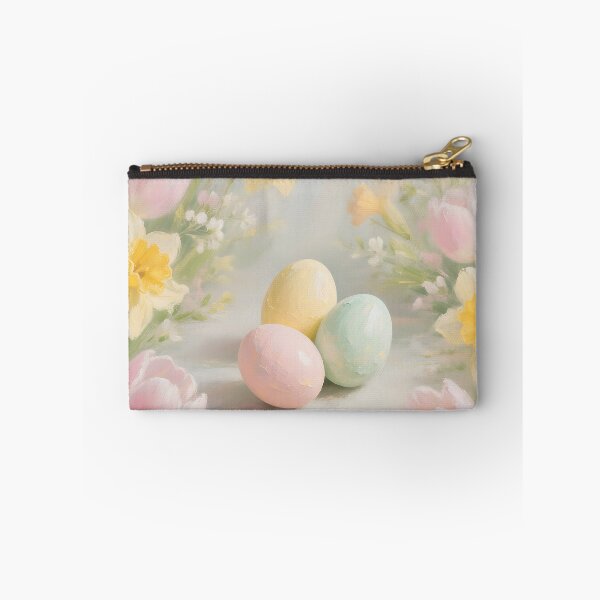 Item preview, Pastel Easter Eggs with Spring Flowers – Soft Cottagecore Spring Botanical Painting designed and sold by cr6zym1nd.