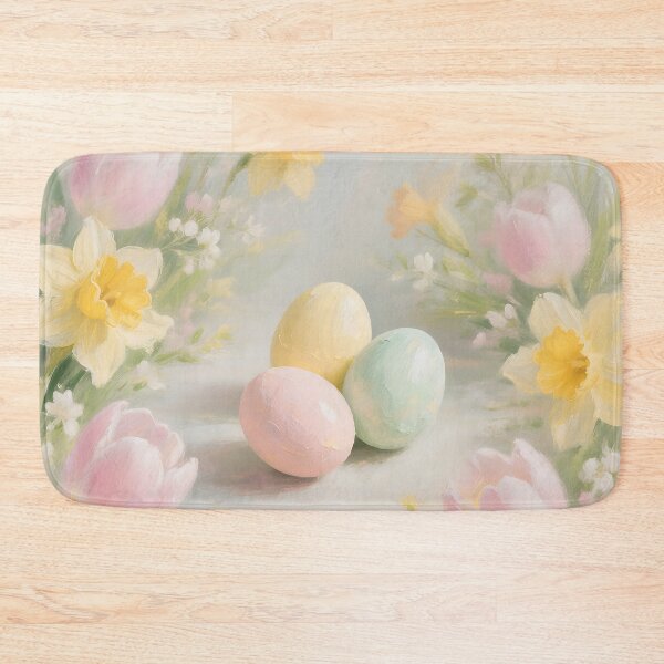 Item preview, Pastel Easter Eggs with Spring Flowers – Soft Cottagecore Spring Botanical Painting designed and sold by cr6zym1nd.