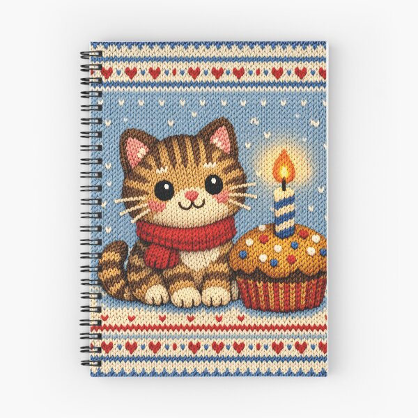Item preview, beautiful knitting pattern with a cat and muffin designed and sold by Mauswohn.