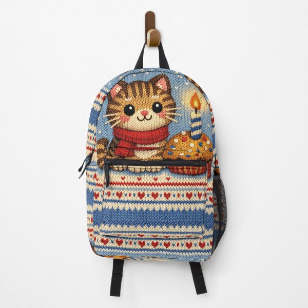 Item preview, beautiful knitting pattern with a cat and muffin designed and sold by Mauswohn.