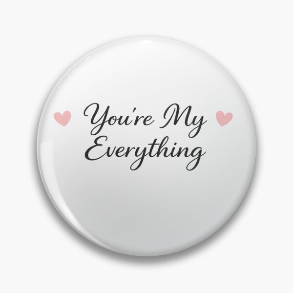 Item preview, You're My Everything – Romantic Love Quote Minimal Typography designed and sold by Lovestickerco.