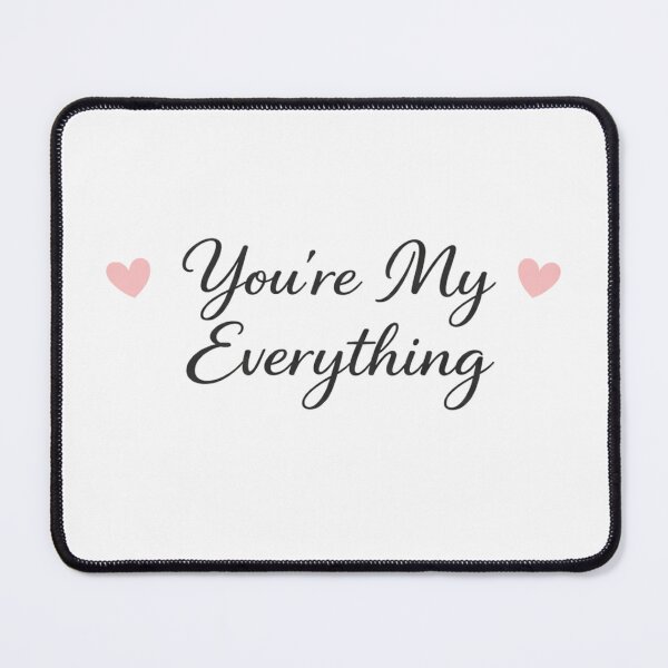 Item preview, You're My Everything – Romantic Love Quote Minimal Typography designed and sold by Lovestickerco.